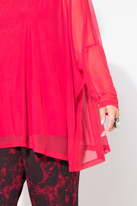 Actual product image Miamoda Bluse, oversized, Mesh, Glitzersteinchen, Top (54)