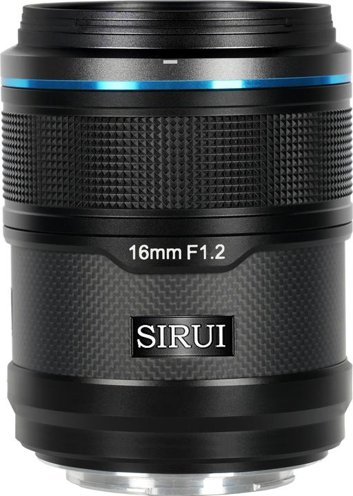 Immagine prodotto Sirui Sniper 16AS12E-B Obiettivo autofocus 16mm F1.2 APS-C/S35 (attacco E, nero, fibra di carbonio) (Sony E, APS-C / DX)
