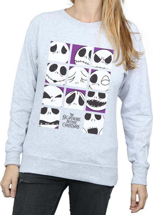 Produktbild Disney Nightmare Before Christmas Many Faces Of Jack Squares Sweatshirt (XL)