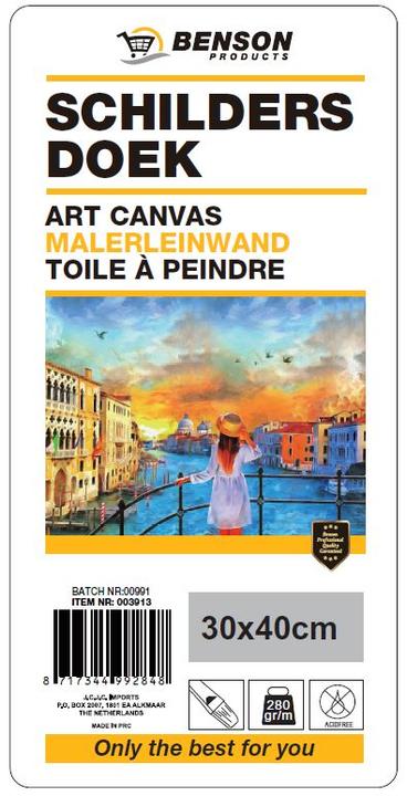 Actual product image Benson Painter's canvas 30x40cm