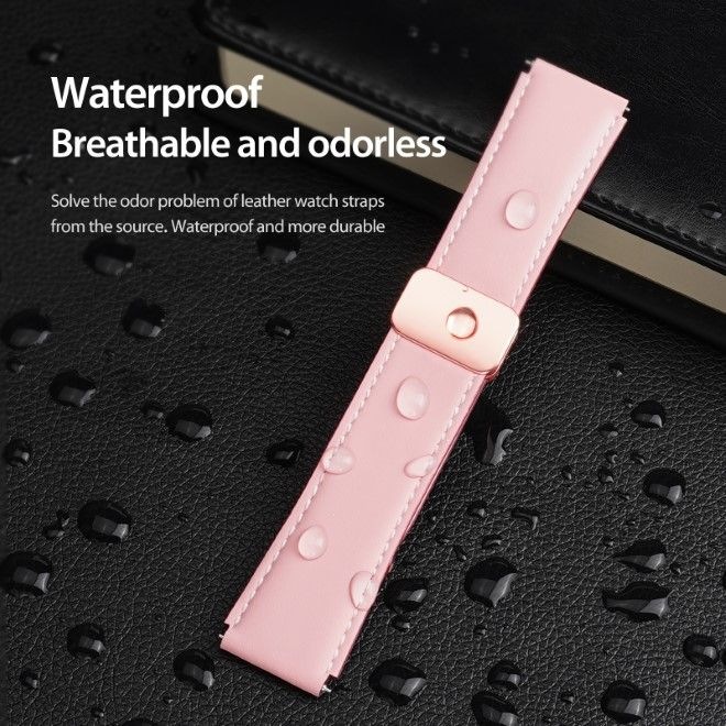Produktbild Dux Ducis YA Series Echtleder Armband (20 mm, Echtleder, 20mm Anstossbreite, Galaxy Watch6, Galaxy Watch3 (41mm), Gear S2 Classic)