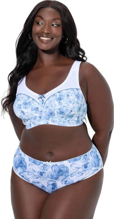 Produktbild Ulla Popken Midislips, 5er-Pack, Rosen/einfarbig (60, 5er Pack)