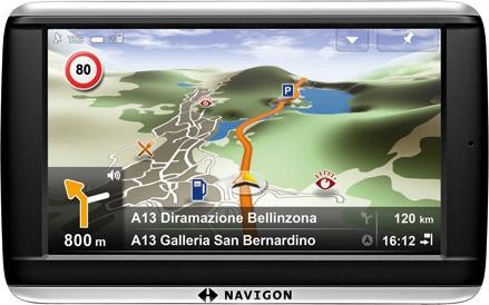 Navigon 42 Premium, Bluetooth, TMC, mappe europee