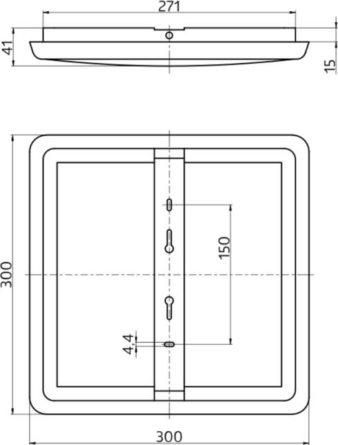 Produktbild BEG 93615 Extrem flache LED-Leuchte (2600 lm)