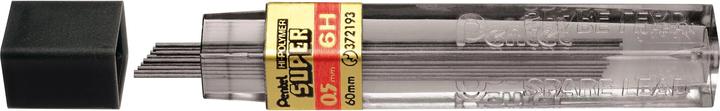 Image du produit Pentel Mines pour crayons Hi-Polymer Super (12 pièce(s), Noir, 0.50 mm)