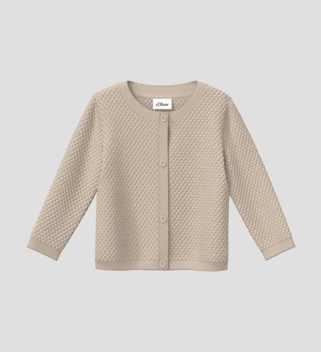 Produktbild s.Oliver Strickjacke Unisex Strickjacke mit Strukturmuster (50)