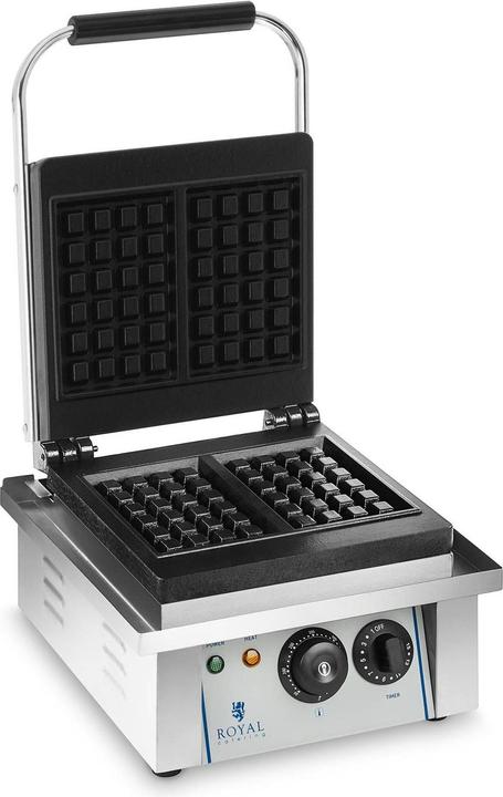 Royal Catering Waffeleisen Waffelautomat Waffelgerät belgische Waffeln 2000W Edelstahl