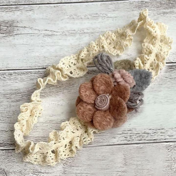 Produktbild Avizar Spitzen Haarband mit Stoffblumen Nellie
