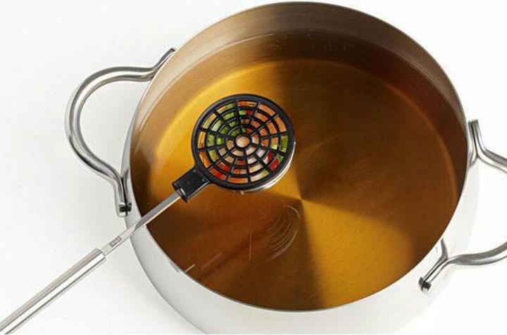 Stöckli Fonduesieb mit Deckel (x2)
