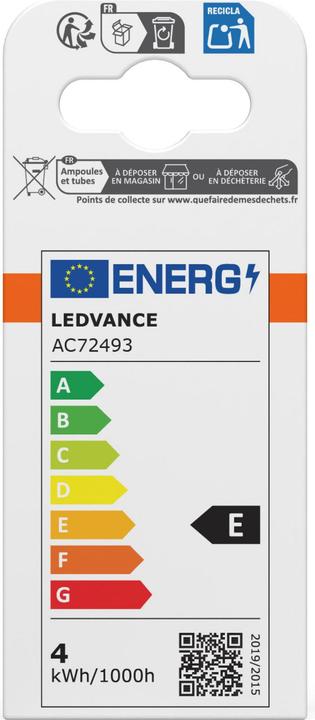 Energy Label Osram LED Special T26 (E14, 4 W, 470 lm, 1 x, E)