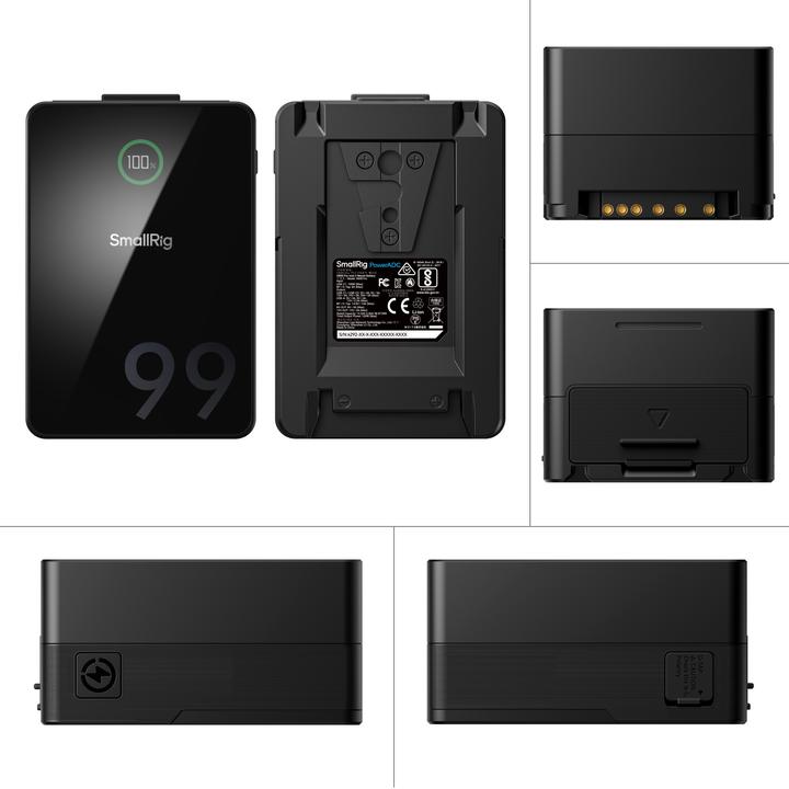 Image du produit SmallRig VB99 Pro mini V Mount Battery (Kit) (Batterie de l'appareil photo)