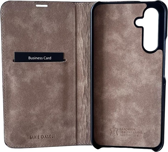 Produktbild Mike Galeli Book-Cover Echtleder Marc black (Samsung Galaxy S23 FE)