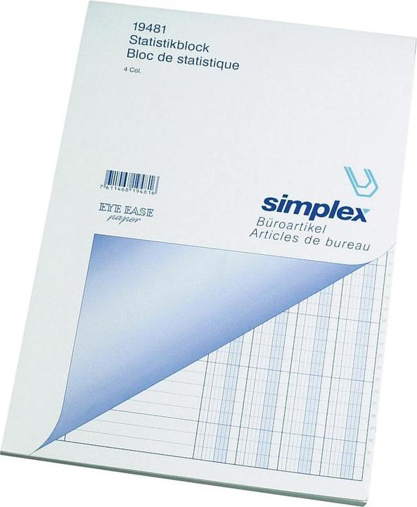 Produktbild Simplex Statistikblock (50x)
