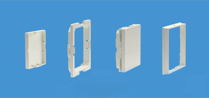 Actual product image Shelly BLU Wall Switch 4 - Stand-Alone