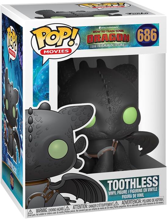 Actual product image Funko POP! dragon taming made easy 3: Toothless - Toothless