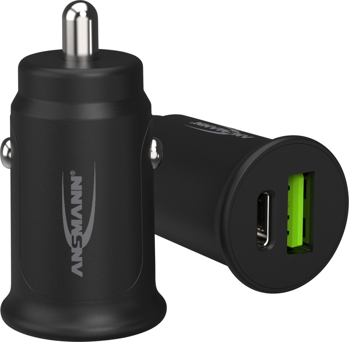 Produktbild Ansmann Ladegerät InCar Charger 12-24V DC/3000mA/30W/KFZ/USB/USBC/5V