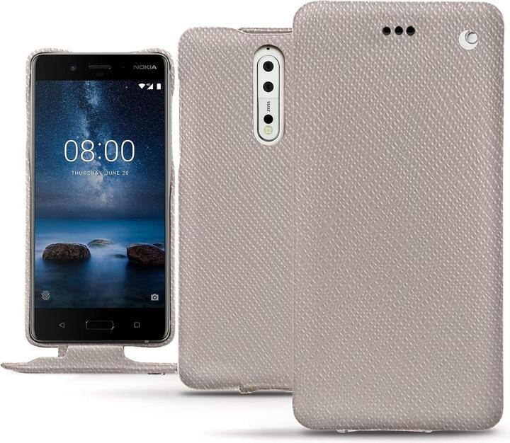 Productafbeelding Noreve Lederen omslag verticaal (Nokia 8)