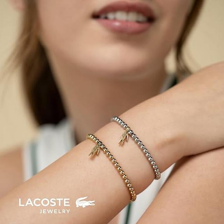 Immagine prodotto Lacoste Bracciale con perline in acciaio Orbe 2040332 (18 cm, Acciaio inossidabile)
