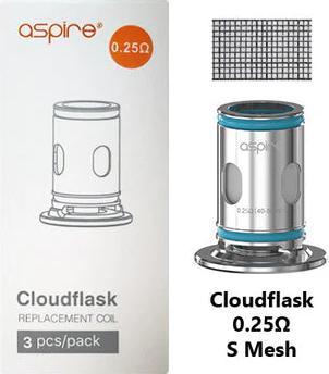 Produktbild Aspire Cloudflask Coil 0.25 Ohm | 3er-Pack (3x)