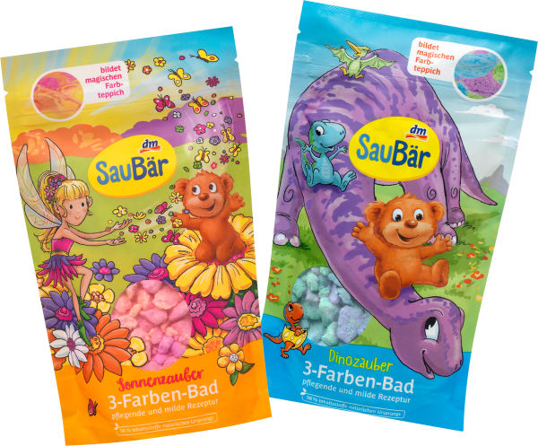 dm SauBär 3-Farben-Bad (Badesalz)