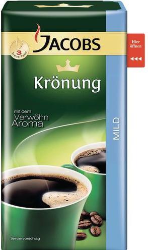 Produktbild Jacobs Krönung MILD Kaffee, gemahlen 500,0 g (500 g)
