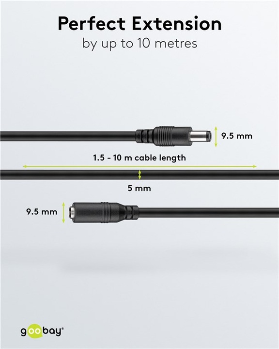 Actual product image Goobay DC extension cable (10 m)