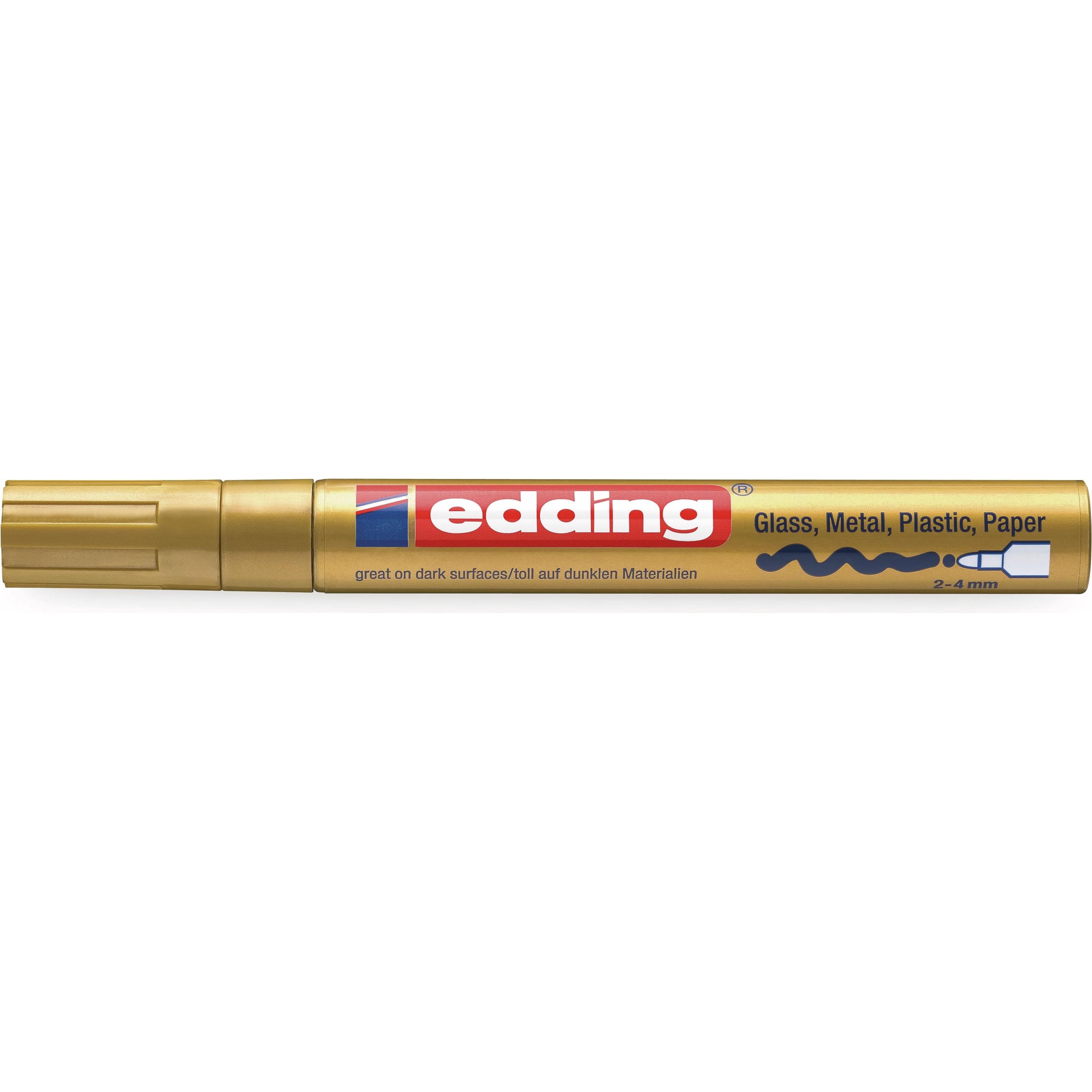 Edding, Marker, 750 Glanzlack-Marker (Gold, 4 mm, 1 x)