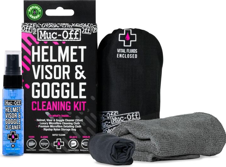 Actual product image Muc-Off Helmet & visor cleaning set (32 ml, Care set)