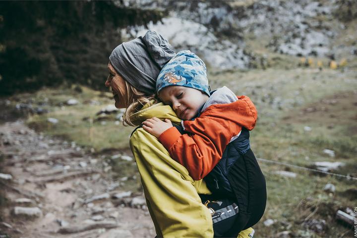 Actual product image Mero Mero Onsen Baby Carrier