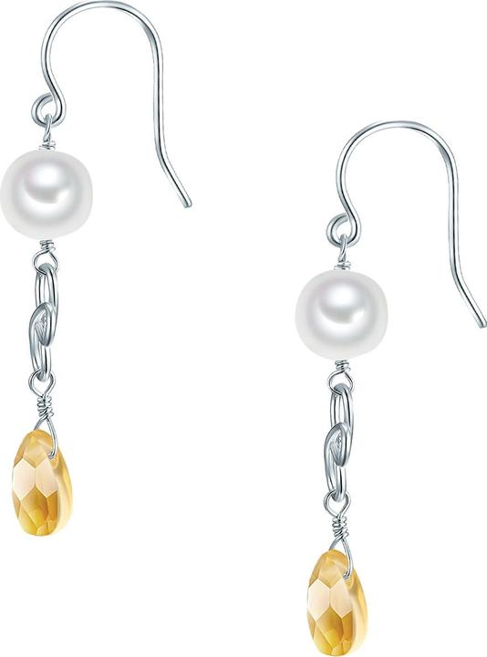 Image du produit Valero Pearls Femmes argent sterling verre perle d'eau douce de culture argent - 28625 (Argent Sterling)