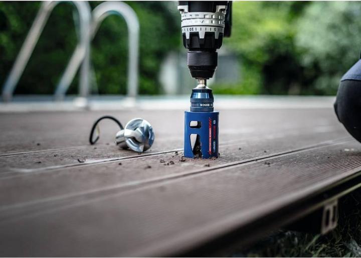 Actual product image Bosch Professional Zubehör EXPERT Construction Material -Power Change Plus hole saw, 20 25 32 38 51 64 x 60 mm, 10-piece (20 mm, 25 mm, 32 mm, 38 mm, 51 mm, 64 mm)