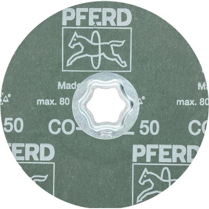 Thumbnail - Pferd, Schleifmittel, Fiberscheibe COMBICLICK CO-COOL Ø 125 mm Körnung 50 INOX / Aluminium Keramikkorn (50)