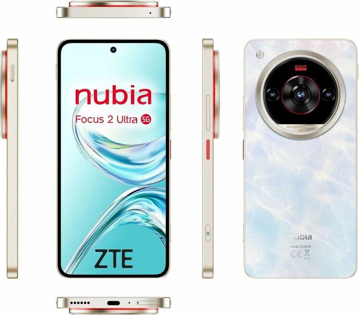 Actual product image ZTE Smartphone P720F12-WH Octa Core 8 GB RAM 512 GB Weiss (512 GB, 6.80", Dual SIM, 5G)