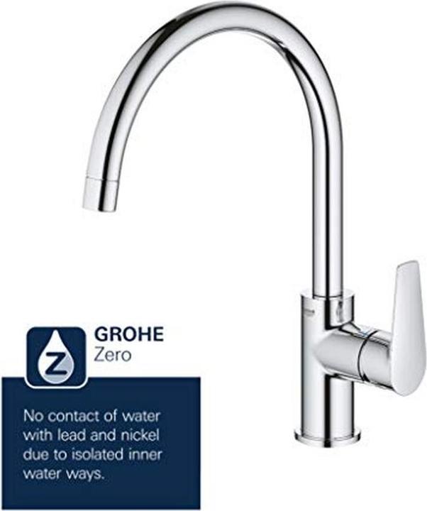 Actual product image Grohe Kchenarmatur mit Einhebelmischer BauEdge chrom glnzend 31367001
