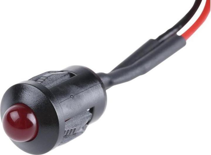 Produktbild RS PRO LED erhaben blinkend 8mm 24Vdc rot
