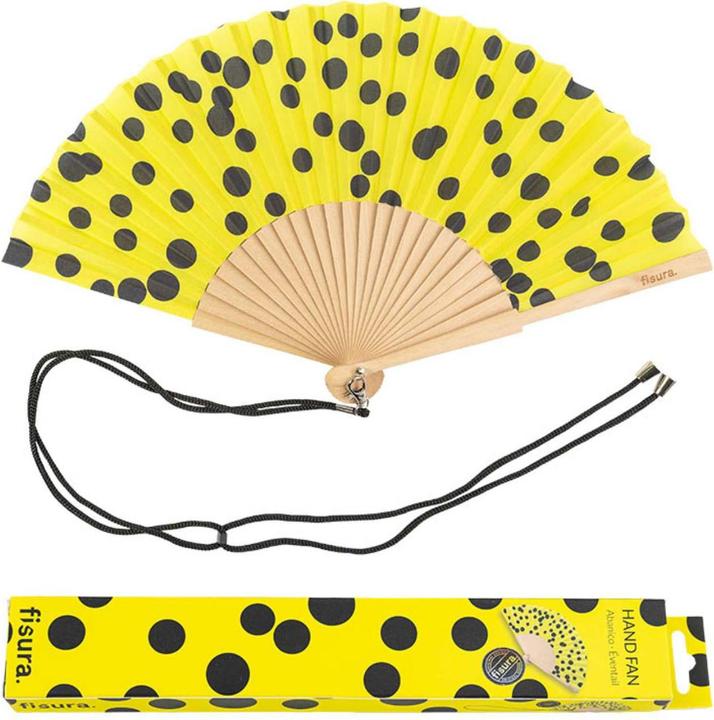 Produktbild Fisura Handfächer YELLOW DOTS