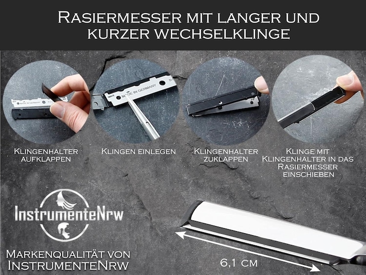 Actual product image InstrumenteNrw Rasiermesser mit Wechselklingen