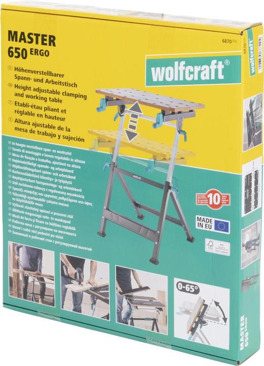 Image du produit wolfcraft wolfcraft 1 MASTER 650 ERGO Spanntisch (65 cm, 72 cm)