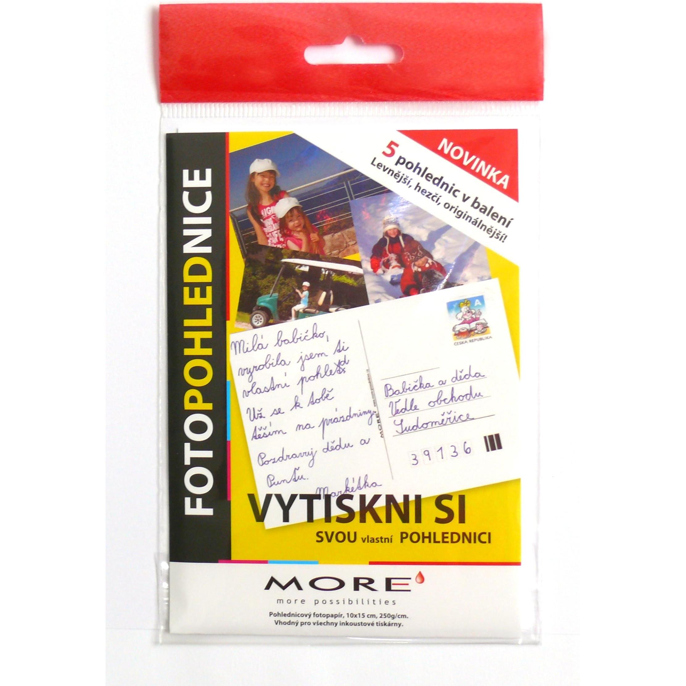 Armor OWA, Biglietto di auguri + Carta da lettere, Fotopohlednice 250g/m2, 10x15 cm, lucido, 5ks/bal (5 pz.)