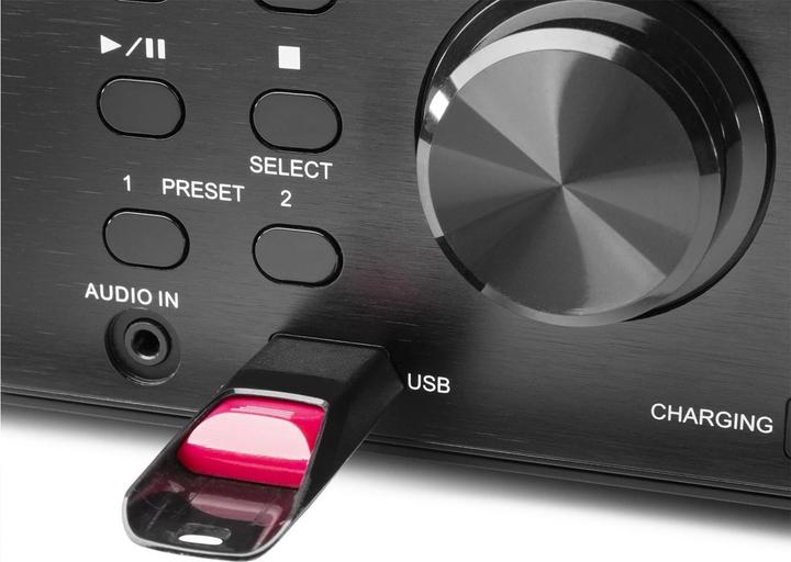 Produktbild Audizio Radio/CD-Player Prato Dunkelbraun (FM, DAB+, Bluetooth)