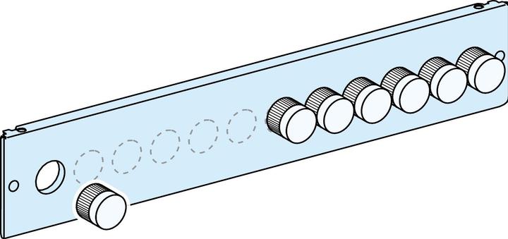 Produktbild Schneider PrismaSeT-P, Frontplatte, mit 12x Ø22mm Vorprägungen,Breite=650mm,Höhe=2Module LVS03914