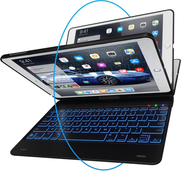 Image du produit Merkloos Keyboard Bookcase QWERTY iPad (2018) / (2017) / Air (2) / Pro 9.7 (ING. Int., iPad Air 2, IPad Pro 9.7)