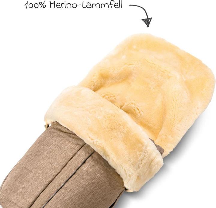 Actual product image Fellhof Fusssäcke für Kinderwagen & Buggys Lammfell-Fusssack Aspen für Buggy, Sport-