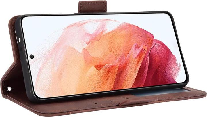 Image du produit Cover-Discount Galaxy S21 - Étui avec de nombreux emplacements pour cartes marron (Samsung Galaxy S21+)