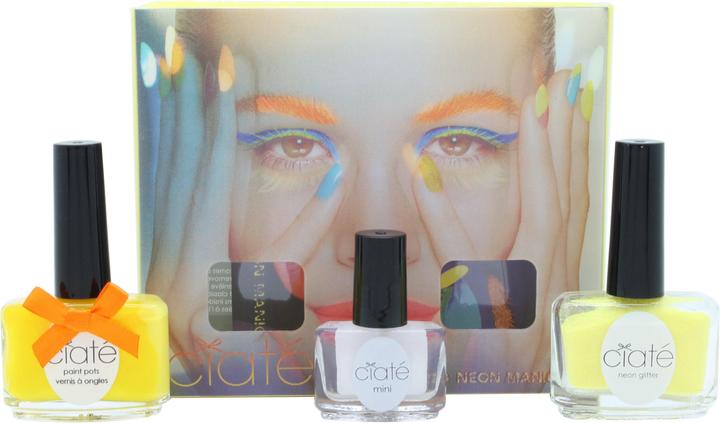 Ciaté London Ciate Corrupted Neon Manicure Megaphone Big Yellow Taxi Glitter Nagellack Set (Neon Glanzlack-Set)