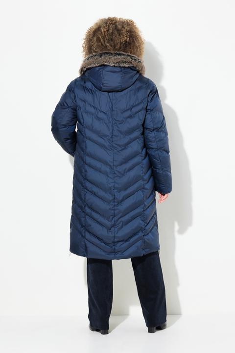 Produktbild Ulla Popken Puffer-Mantel, Kapuze abnehmbar, Stehkragen, Zipptaschen (42, 44)