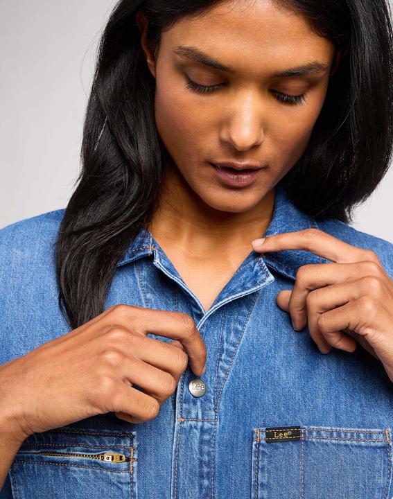 Actual product image Lee Overall Short Unionall (S)