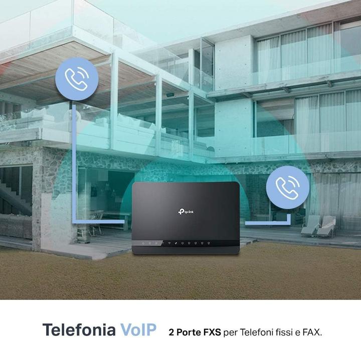 Produktbild TP-Link ROUTER AC1200 GIGABIT SUPER VDSL 5P GIGABIT 1P VDSL2 2P USB