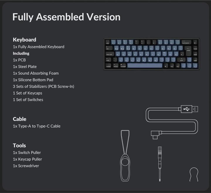 Actual product image Keychron K6 Pro (Swiss, Cable, Wireless)