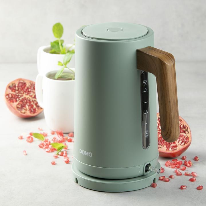 Productafbeelding Domo DO 9282 WK Wasserkocher 1,7L 2200W matt grün (1.70 l)